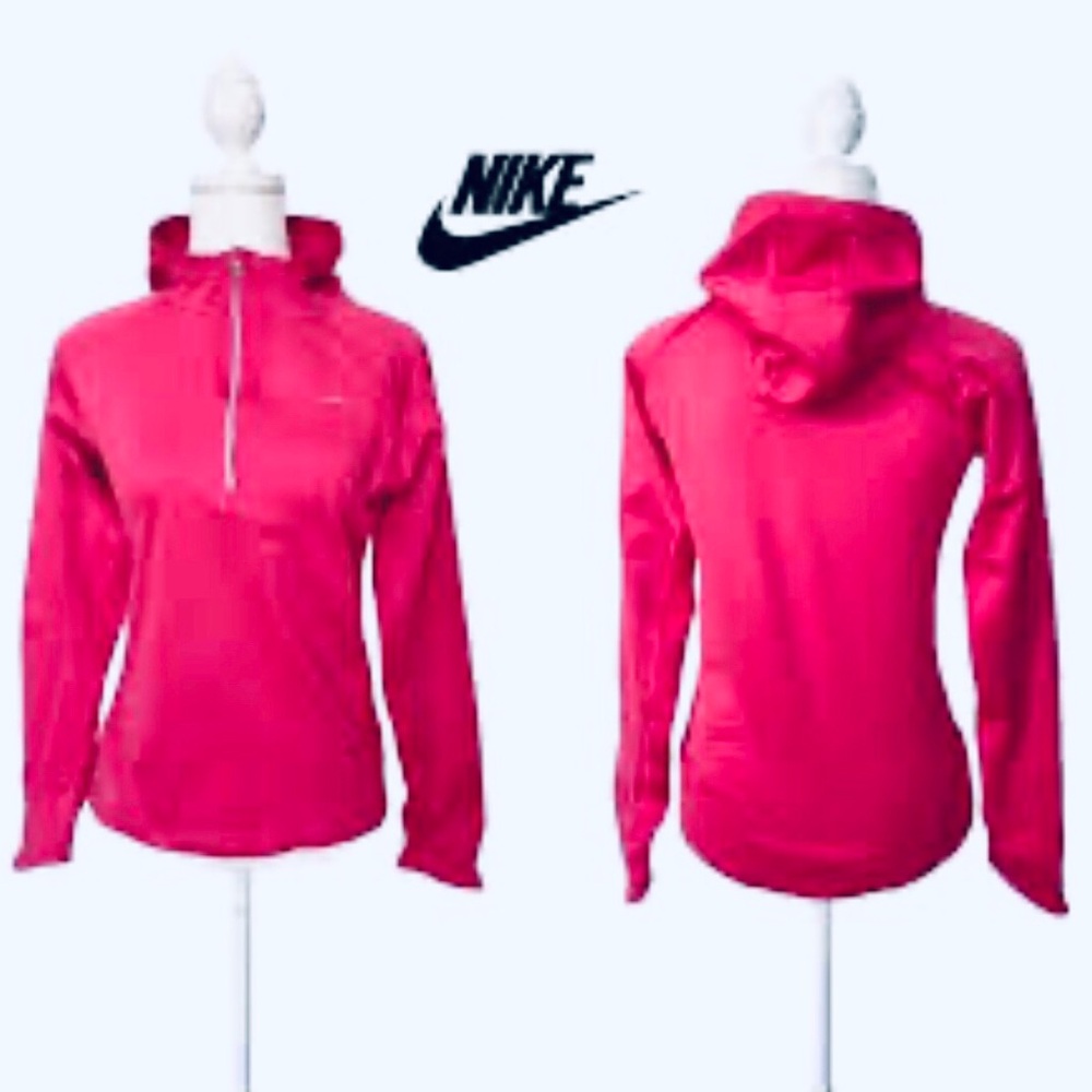 Nike Pink Sweatshirt Hoodie with Long Sleeves